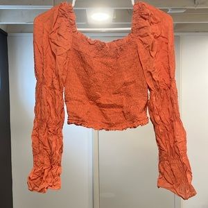 Long sleeve Orange top